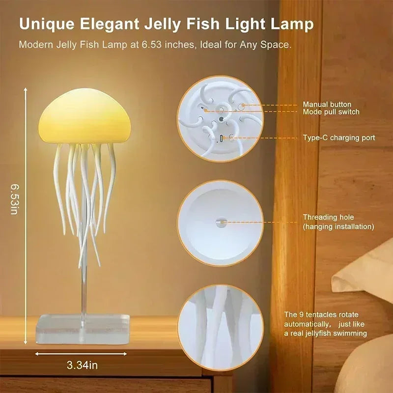AquaGlow™ Silent Jellyfish Lamp